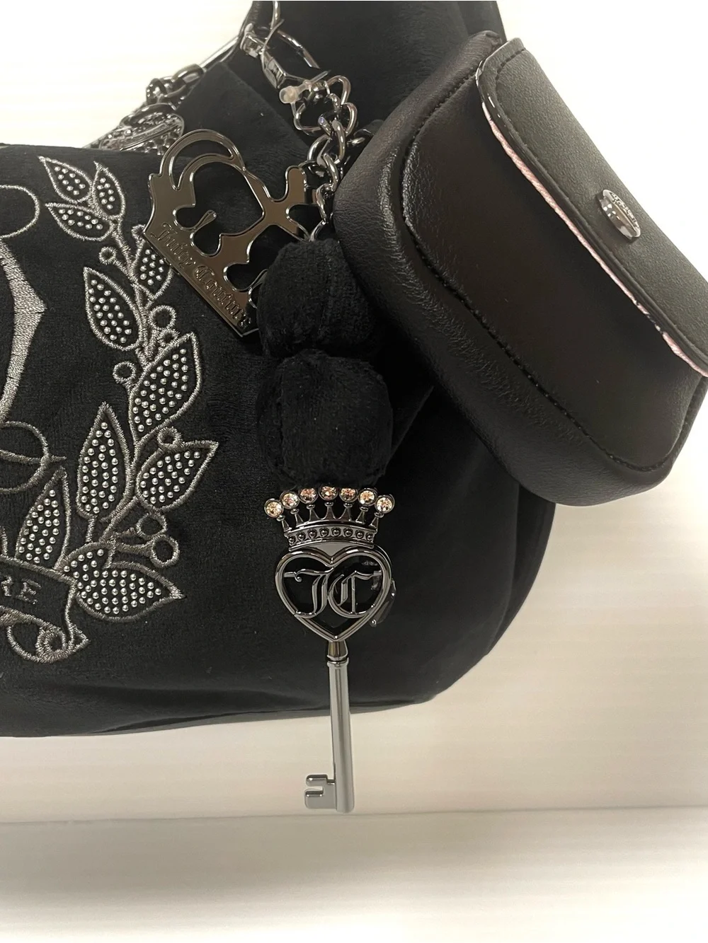 Juicy Couture Sparkle Royal Hobo Shoulder Bag - Picture 3 of 9
